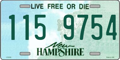NH license plate 1159754