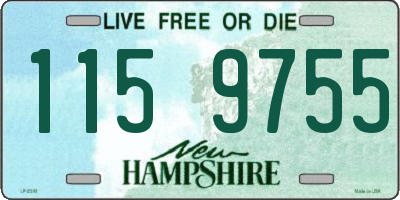 NH license plate 1159755