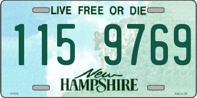 NH license plate 1159769