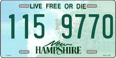 NH license plate 1159770