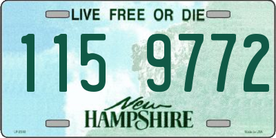 NH license plate 1159772