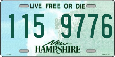 NH license plate 1159776