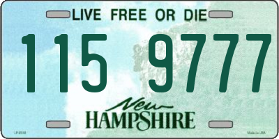 NH license plate 1159777