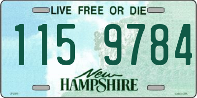 NH license plate 1159784