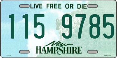 NH license plate 1159785