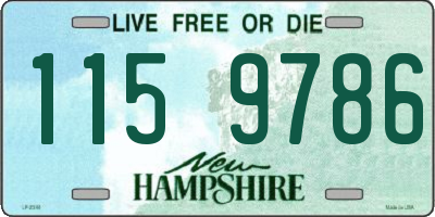 NH license plate 1159786