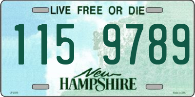 NH license plate 1159789