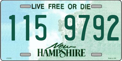 NH license plate 1159792