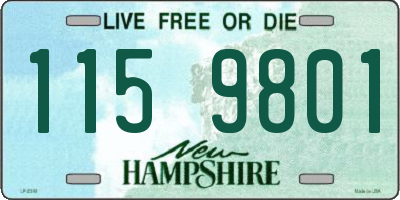 NH license plate 1159801