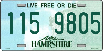NH license plate 1159805