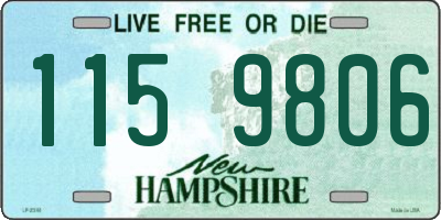 NH license plate 1159806
