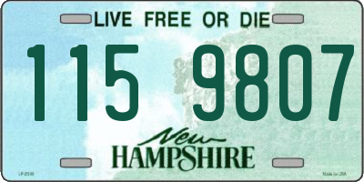NH license plate 1159807