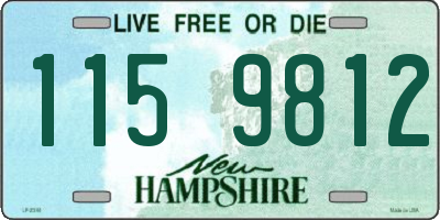 NH license plate 1159812