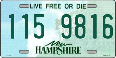 NH license plate 1159816