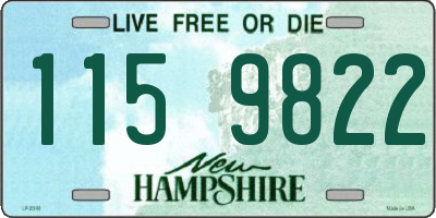 NH license plate 1159822