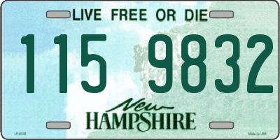 NH license plate 1159832
