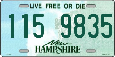NH license plate 1159835