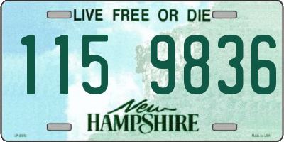 NH license plate 1159836
