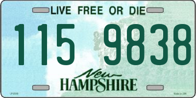 NH license plate 1159838