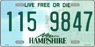 NH license plate 1159847