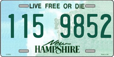 NH license plate 1159852