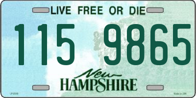 NH license plate 1159865