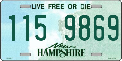 NH license plate 1159869