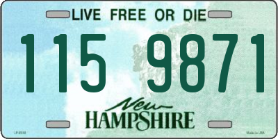 NH license plate 1159871