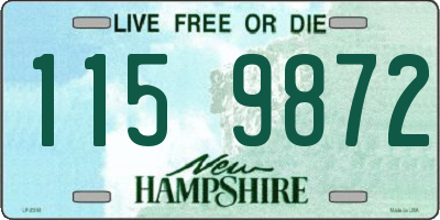 NH license plate 1159872