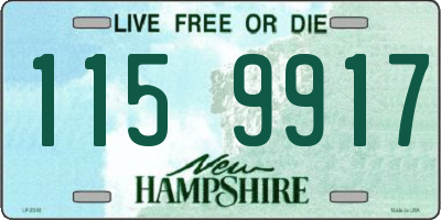 NH license plate 1159917