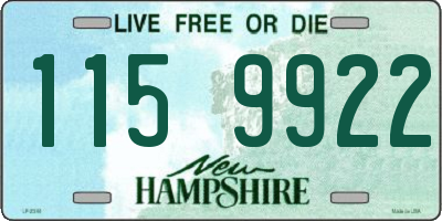 NH license plate 1159922