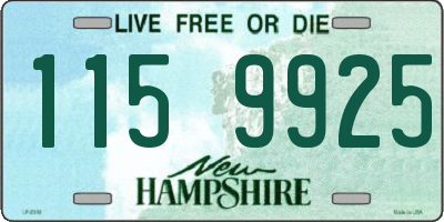 NH license plate 1159925