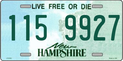 NH license plate 1159927