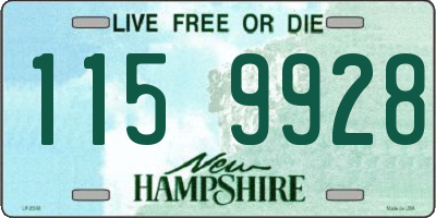 NH license plate 1159928