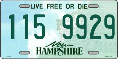 NH license plate 1159929