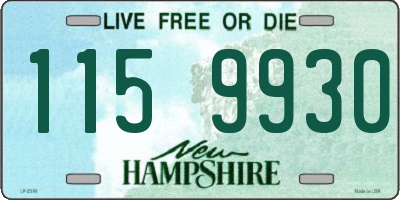 NH license plate 1159930