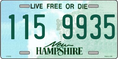 NH license plate 1159935