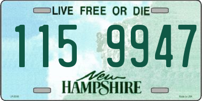 NH license plate 1159947