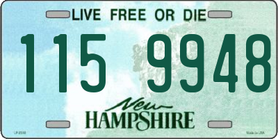 NH license plate 1159948