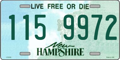 NH license plate 1159972
