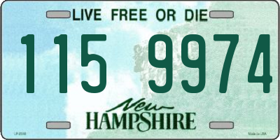 NH license plate 1159974