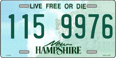 NH license plate 1159976