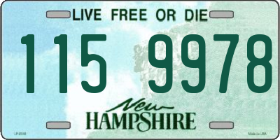 NH license plate 1159978