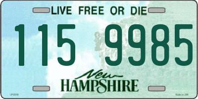 NH license plate 1159985