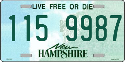 NH license plate 1159987