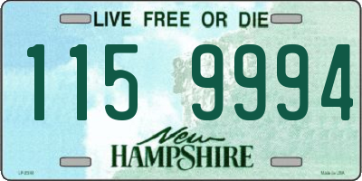 NH license plate 1159994