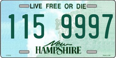 NH license plate 1159997