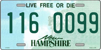 NH license plate 1160099