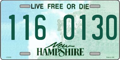 NH license plate 1160130