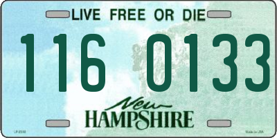 NH license plate 1160133
